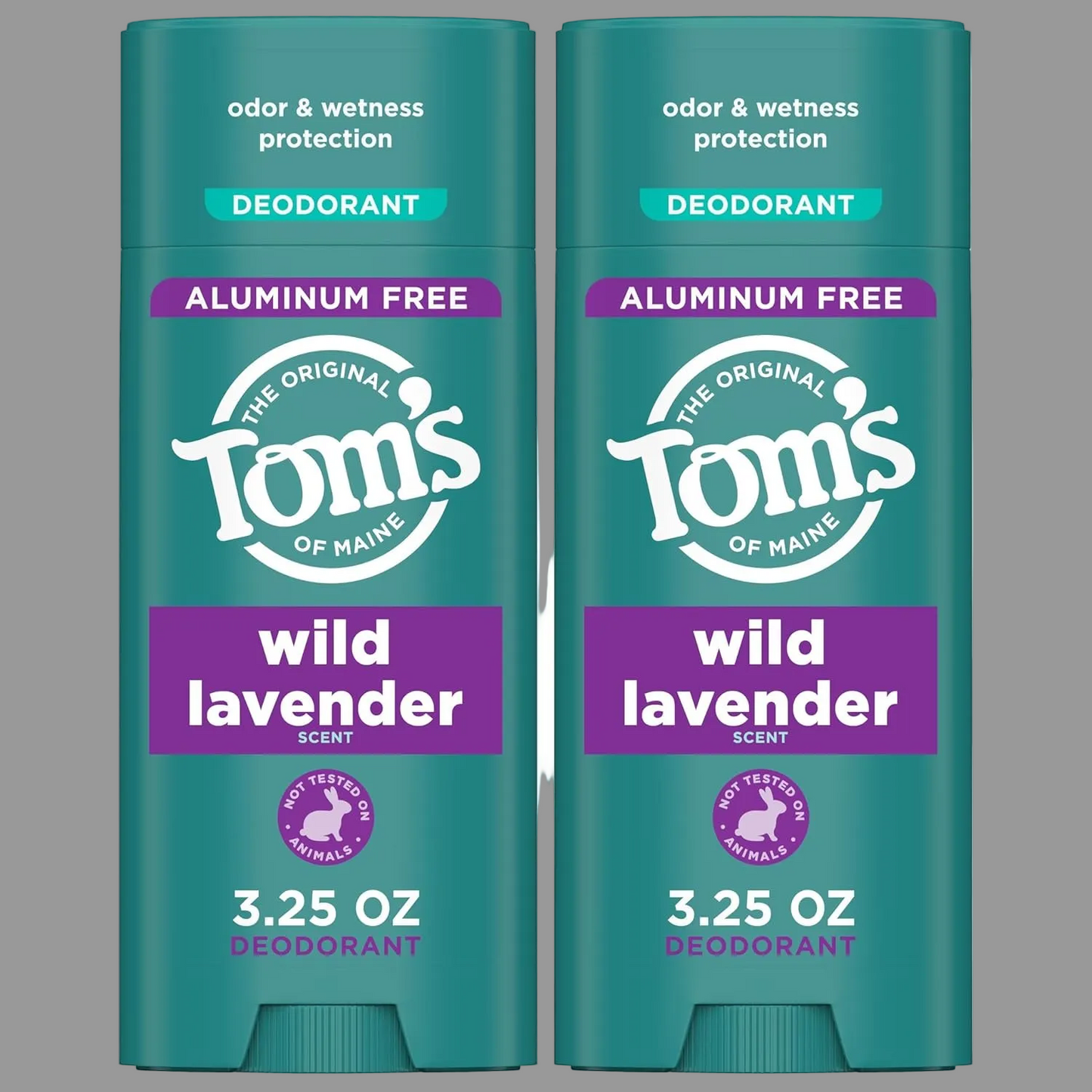 Tom’S of Maine Wild Lavender Natural Deodorant for Men and Women, Aluminum Free, No Artificial Fragrances, Dyes, or Preservatives, Baking Soda Free, 48-Hour Odor Protection, 3.25 Oz (2 Pack)