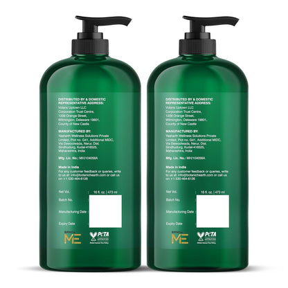 Tea Tree Shampoo and Conditioner Set | with 100% Pure Tea Tree Oil, for Itchy and Dry Scalp, Sulfate/Paraben Free | for Men and Women | 16 Fl Oz Each