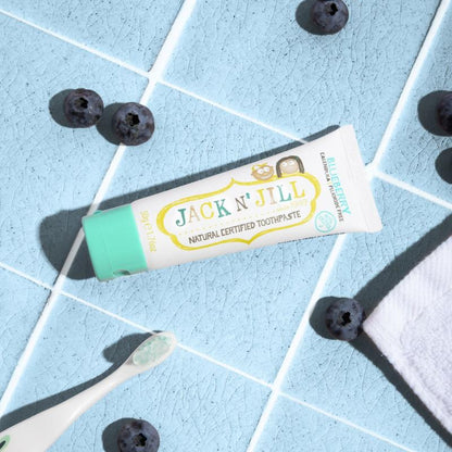 NEW! Three Pack Natural Certified Fluoride Free Baby and Kids Toothpaste: Strawberry, Blueberry and Bubblegum