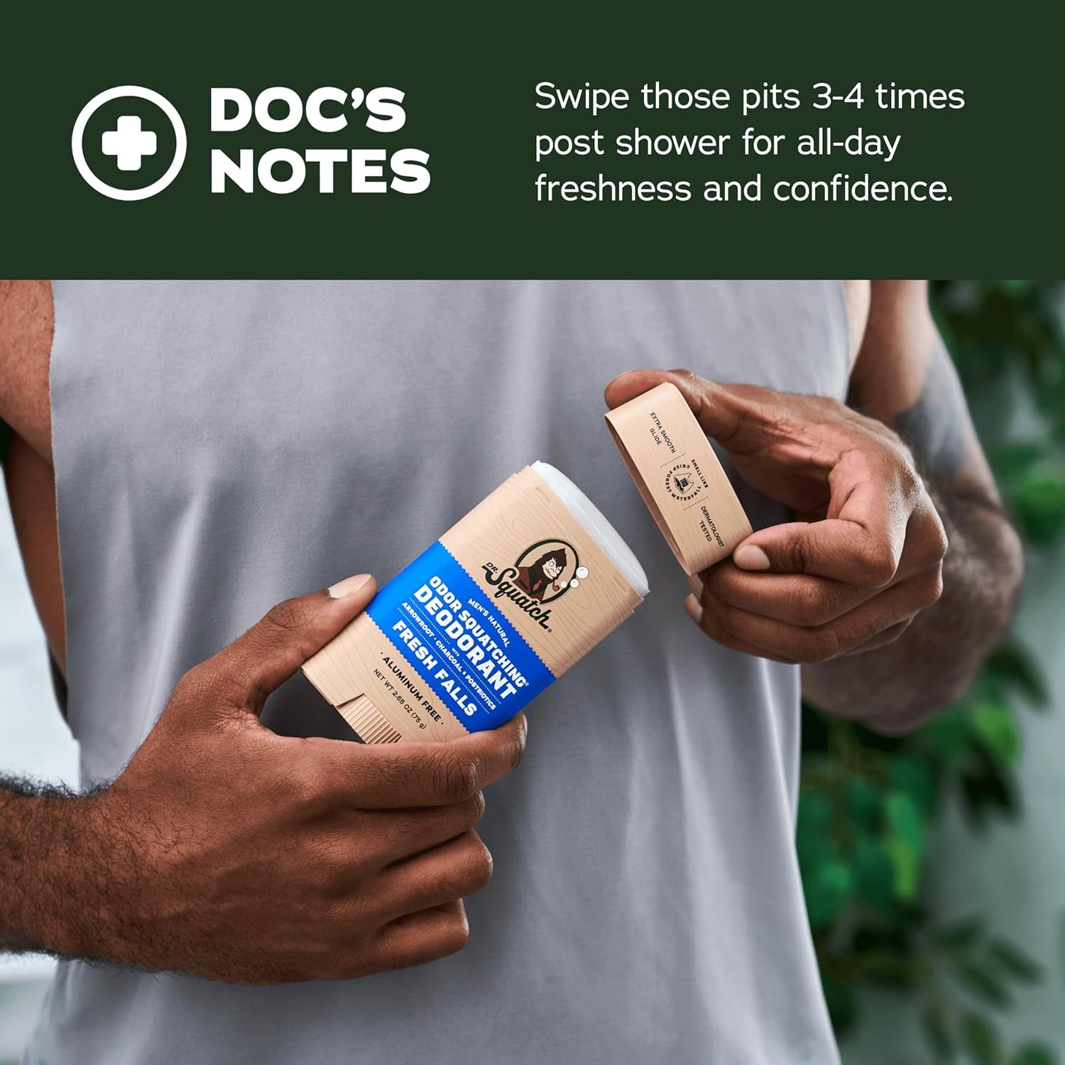 Natural Men’S Deodorant – Aluminum Free Natural Deodorant Men with Charcoal & Postbiotics for 72-Hour Odor Protection – Maverick Musk + Pine Tar, 2.65Oz Stick (2-Pack)