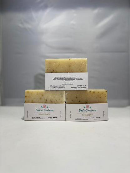 Sensual Skin Therapeutic Soap - with Coconut and Shea Butter for Moisturizing