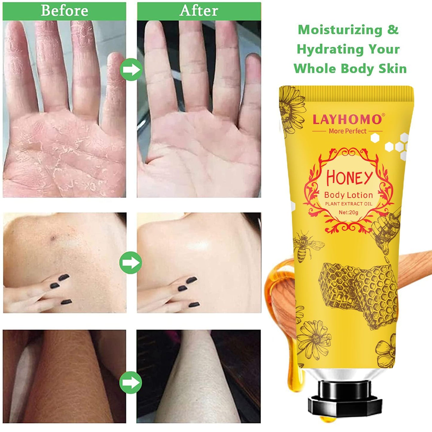 20 Pack Mini Body Lotion Gift Bulk for Dry Skin,Travel Size Small Body Cream with Shea Butter Natural Fragrance Moisturizing Body Lotion for Women Men,Valentines Day Gifts for Her Thank You Gift