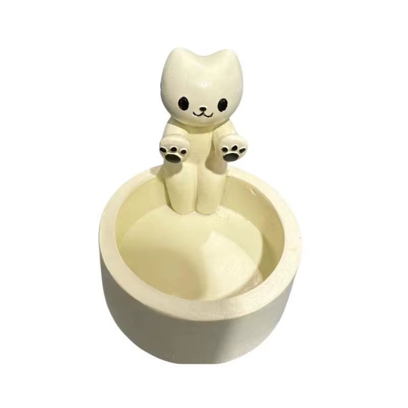 Cartoon Cat Candle Holder Cat Tea Light Candle Holder Office Home Desktop Decorative Ornaments Cute Candlestick