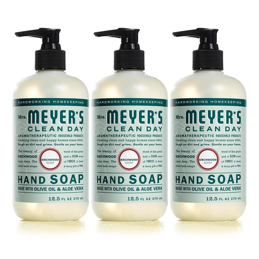 Mrs Meyer'S Clean Day Birchwood Hand Soap Pack of 3 Aromatherapeut