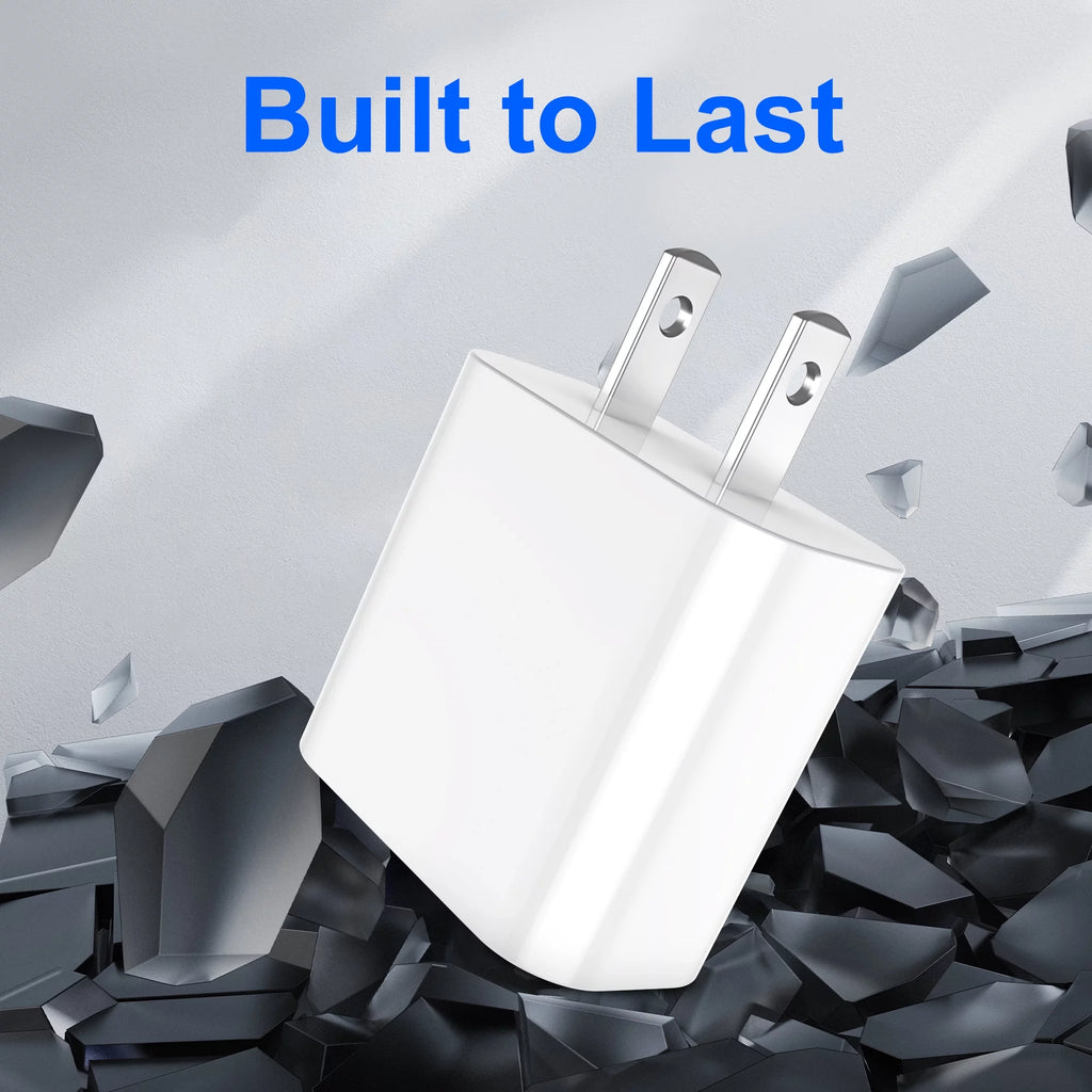 2Pack 20W Type C Charger Block with 6Ft USB C to L Cable, PD Fast Charger Compatible with Iphone, Ipad, Ipod