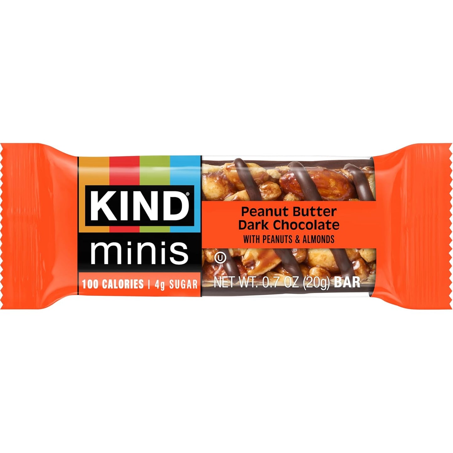 Mini Snack Bars Variety Pack, Gluten Free, Low Sugar, Low Calorie Snacks, Dark Chocolate Nuts & Sea Salt, Peanut Butter Dark Chocolate, Caramel Almond & Sea Salt, 30 Count