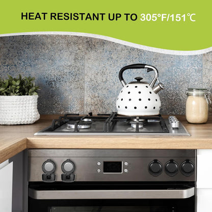 Stove Knob Safety Covers, for Knob Diameter Less than 2.4", Unlock with Adult Two-Finger, Dual-Key Press Gas Stove Knob Locks, Upgraded Oven Lock Knob Covers for Child Safety, Black Color, Pack of 5