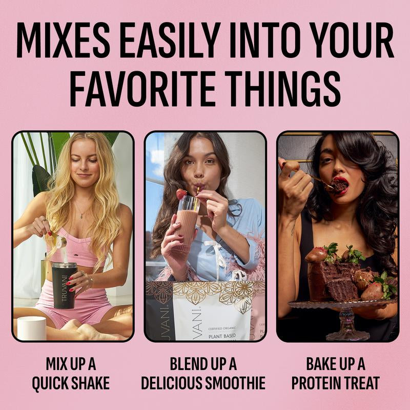 Truvani Organic Whey Protein Sample Pack - 5 Flavors - 20G Protein - No Stevia - 2G Sugar - USDA Organic