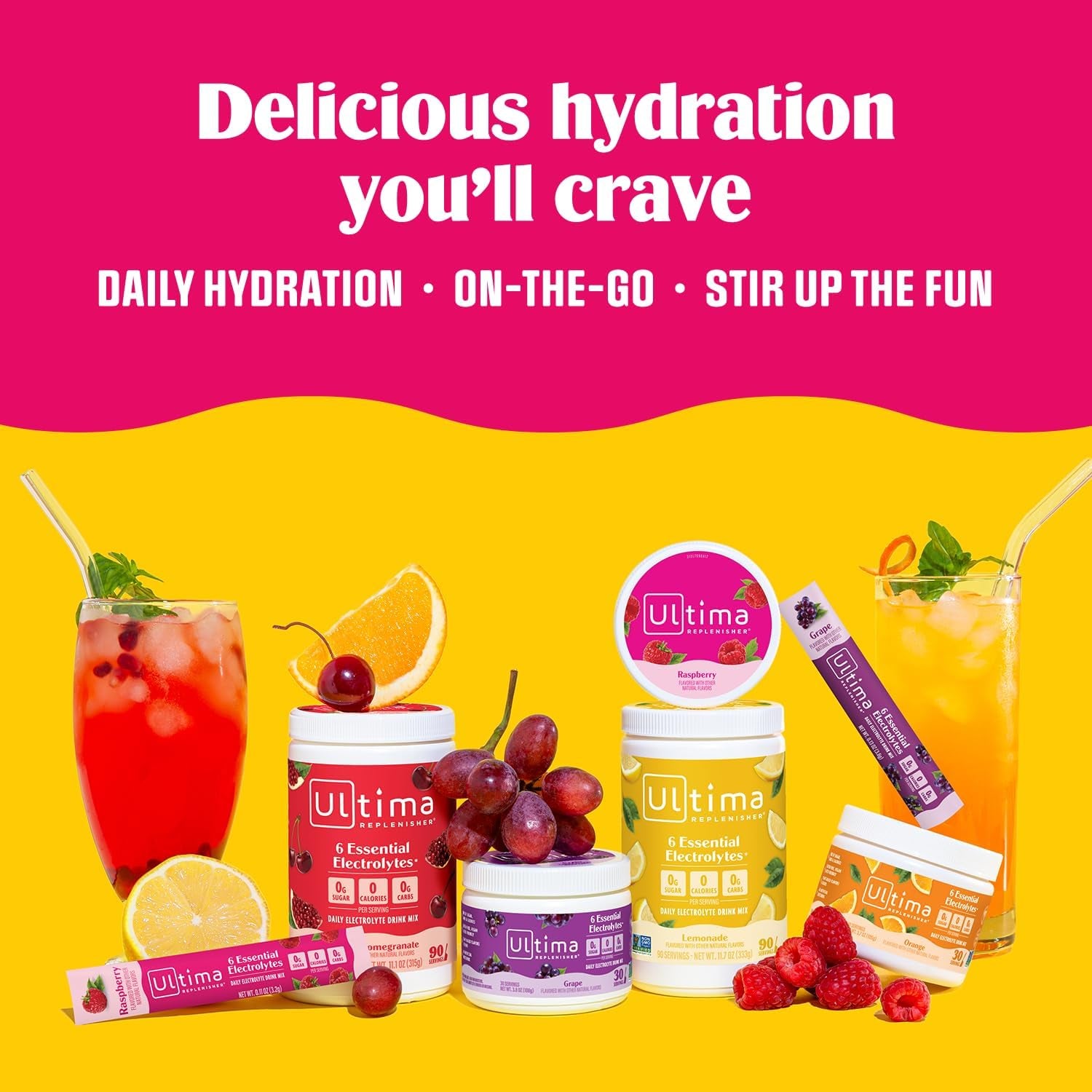 Revitalize Your Hydration with Daily Electrolyte Powder – Original Variety Pack | 20 Convenient Stickpacks of Zero Sugar Hydration with 6 Essential Electrolytes and Minerals | Perfectly Plant-Based, Keto Friendly Drink Mix
