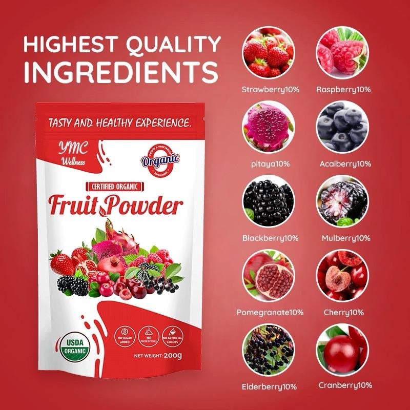 Organic Super Food Fruit Powder Beverage Mixed Fruity Drink