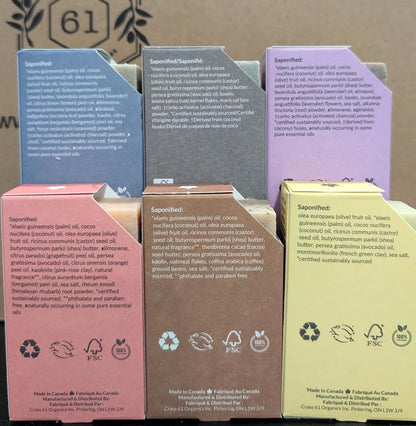 Revitalize Your Skin with Handmade Citrus Bar Soap - 100% Natural, Plant-Based, and Eco-Friendly - Pack of 6