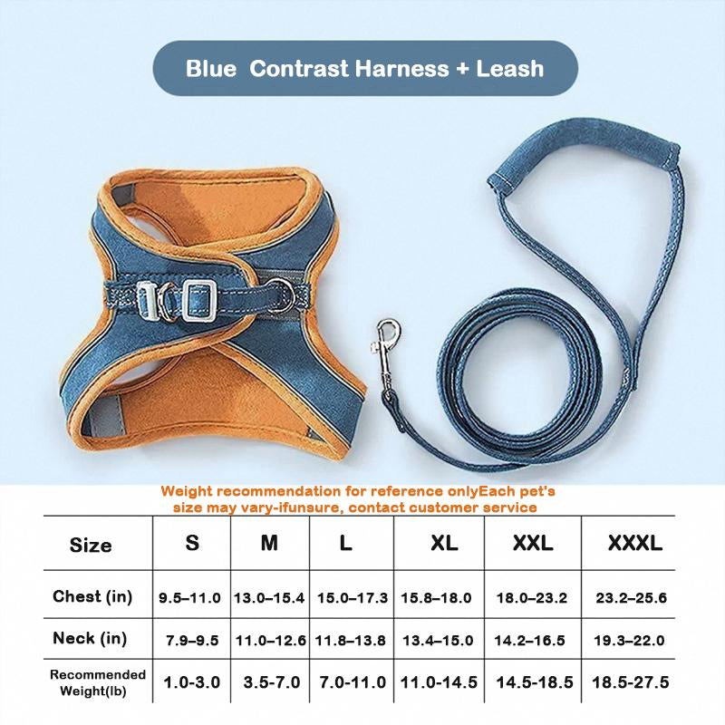 [Hipipet] Escape-Proof Cat Harness Vest - Adjustable Leash for Walking Kittens - Comfortable Outdoor Cat Walking Gear, Cats Accessories Pet Products Tools, Cozyvibes