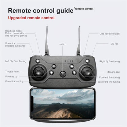 E99 Foldable Dual-Camera Drone, Wifi FPV Live, Altitude Hold, Headless Mode, Mini UAV, Obstacle Avoidance, 4K UHD, GPS, Long Flight, Laser Smart, Launch Pad Light Kit, Training Drone, Perfect Gift for Birthday, Valentine'S Day, Thanksgiving
