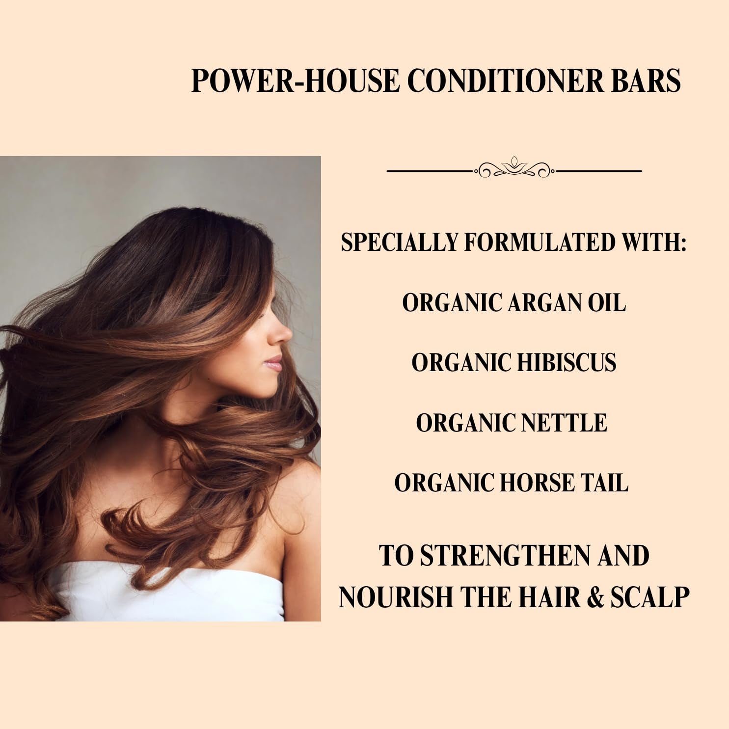 Conditioner Bar, Lemongrass, 2.3 Ounce. Made with Natural & Organic Ingredients, All Hair Types Including Frizzy Hair, Sulfate-Free, Cruelty-Free & Vegan