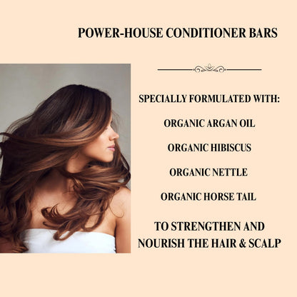 Conditioner Bar, Lemongrass, 2.3 Ounce. Made with Natural & Organic Ingredients, All Hair Types Including Frizzy Hair, Sulfate-Free, Cruelty-Free & Vegan