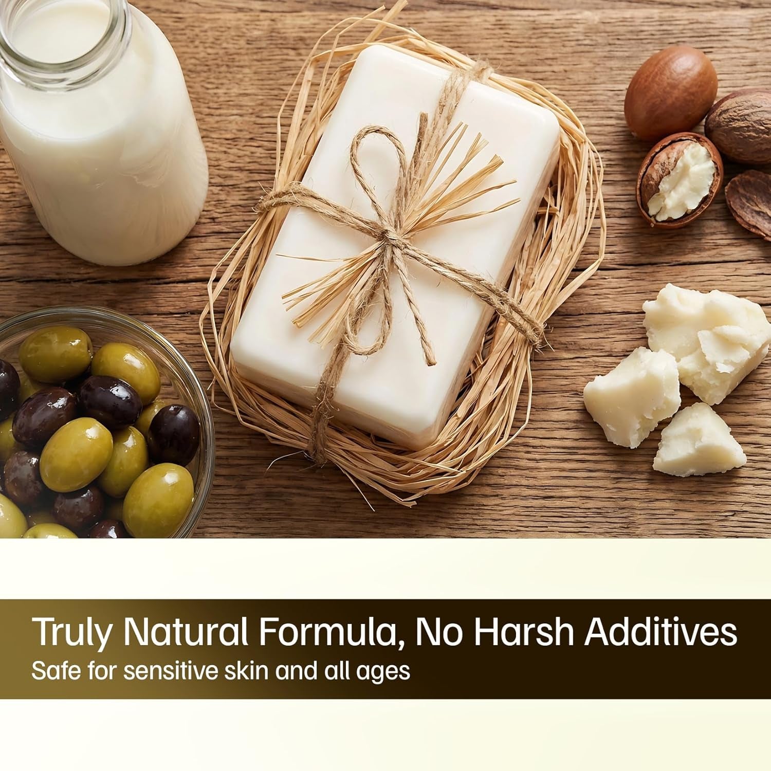 Goat Milk Soap Body Cleanser: Gently Cleansing & Moisturizing for All Skin Types 3 Bars 10.5Oz Goat Soap Gentle Formula for Dry Skin, Eczema & Sensitive Skin Men & Women Daily Use