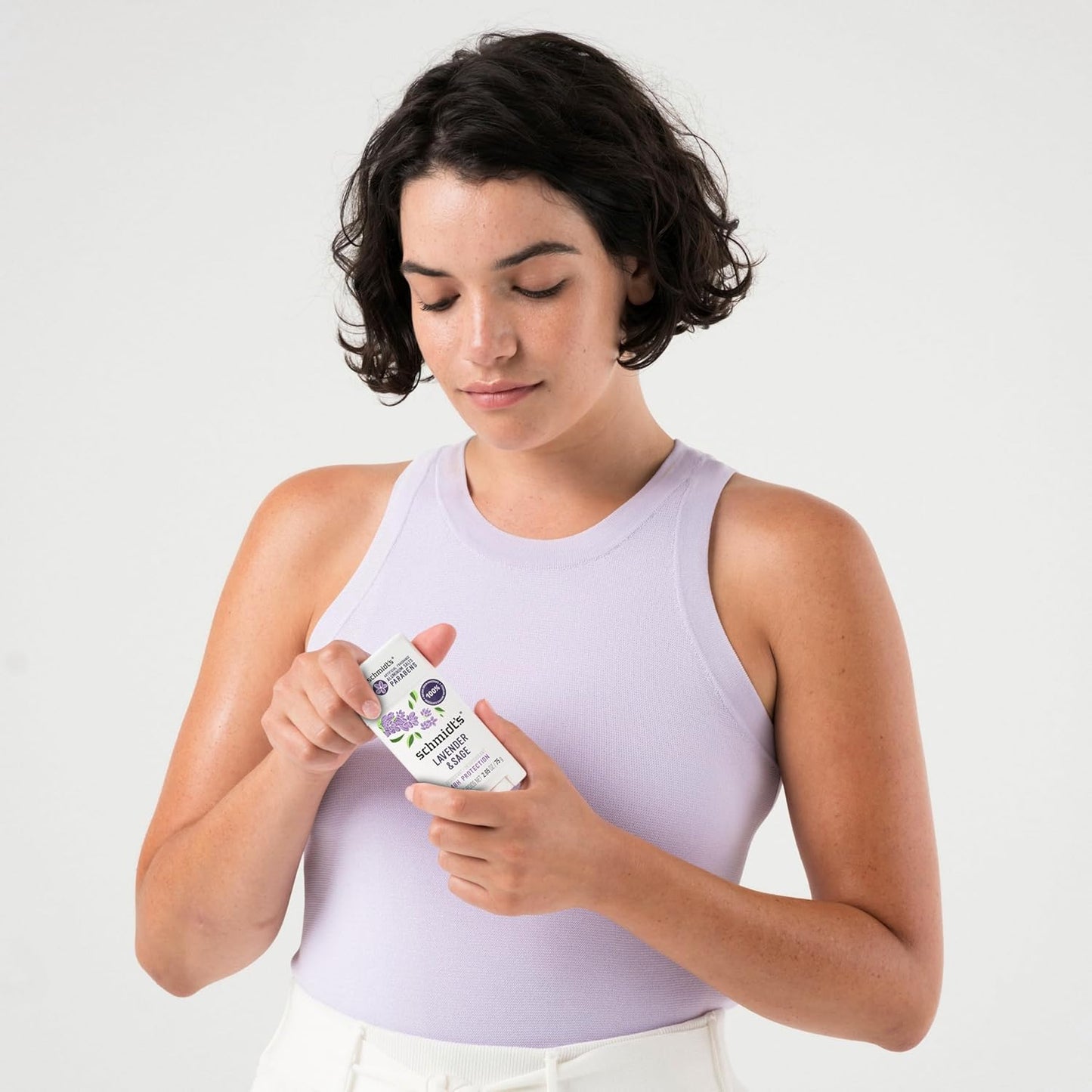 Aluminum-Free Vegan Deodorant Lavender & Sage with 24 Hour Odor Protection, for Women and Men, Natural Ingredients, Cruelty-Free, 2.65 Oz