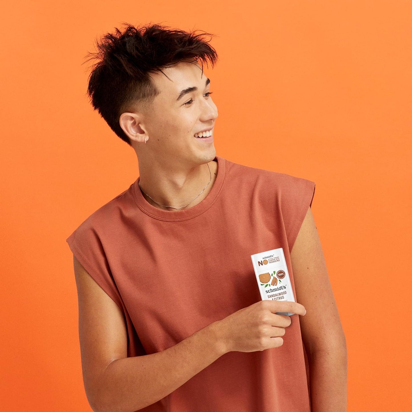 Aluminum-Free Vegan Deodorant Sandalwood & Citrus 2 Count for Women and Men, with 24 Hour Odor Protection, Natural Ingredients, Cruelty-Free, 2.65 Oz