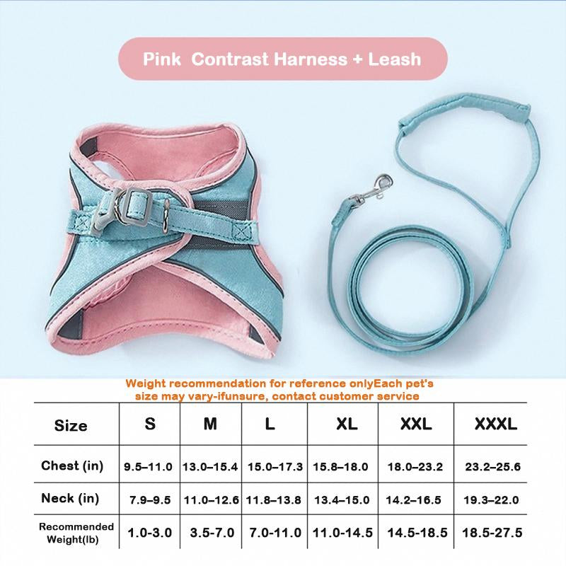 [Hipipet] Escape-Proof Cat Harness Vest - Adjustable Leash for Walking Kittens - Comfortable Outdoor Cat Walking Gear, Cats Accessories Pet Products Tools, Cozyvibes