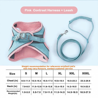 [Hipipet] Escape-Proof Cat Harness Vest - Adjustable Leash for Walking Kittens - Comfortable Outdoor Cat Walking Gear, Cats Accessories Pet Products Tools, Cozyvibes