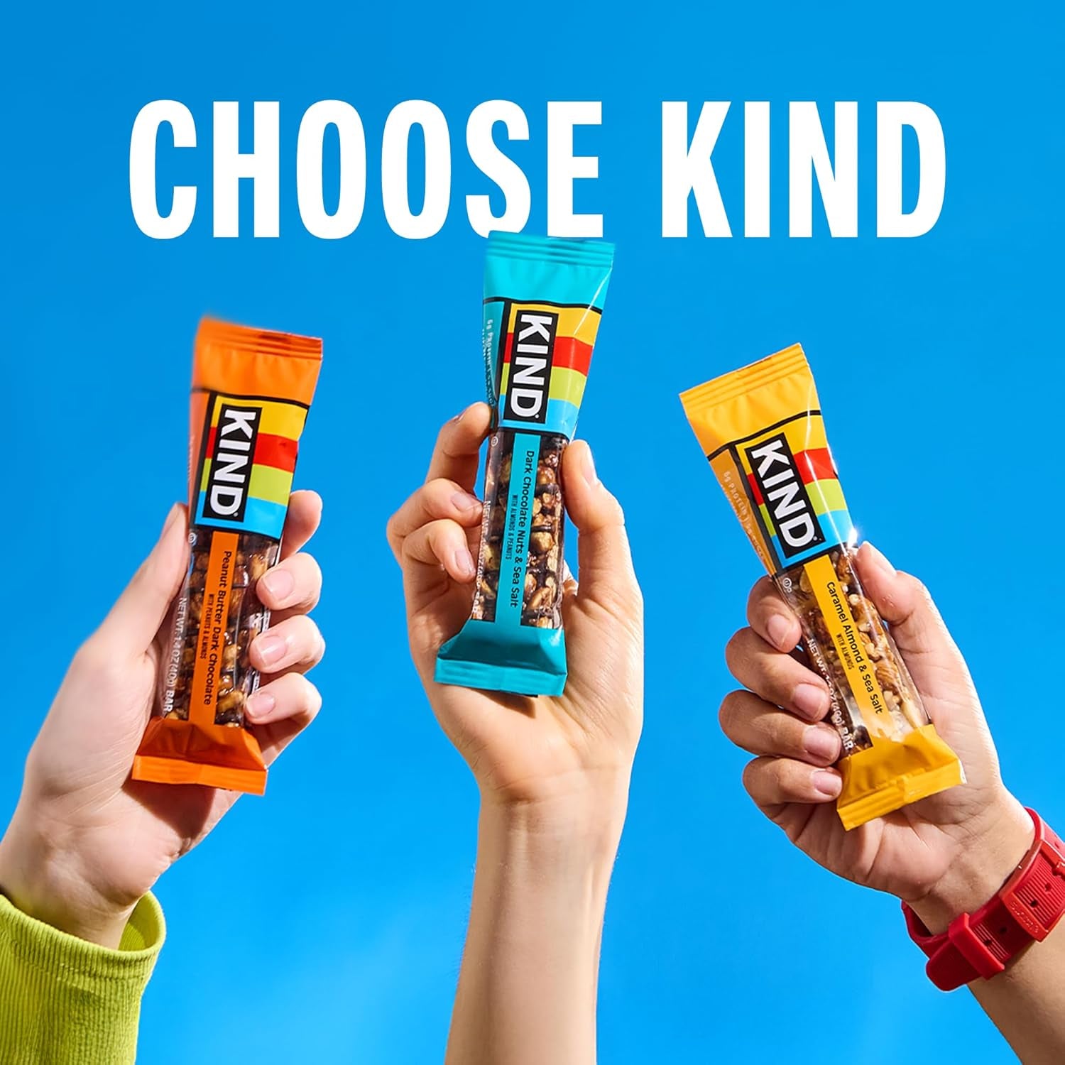 Nut Bars, Variety Pack, Dark Chocolate Nuts & Sea Salt, Peanut Butter Dark Chocolate, and Caramel Almond Sea Salt, Gluten Free, Low Sugar, 5-7G Protein, 12 Count