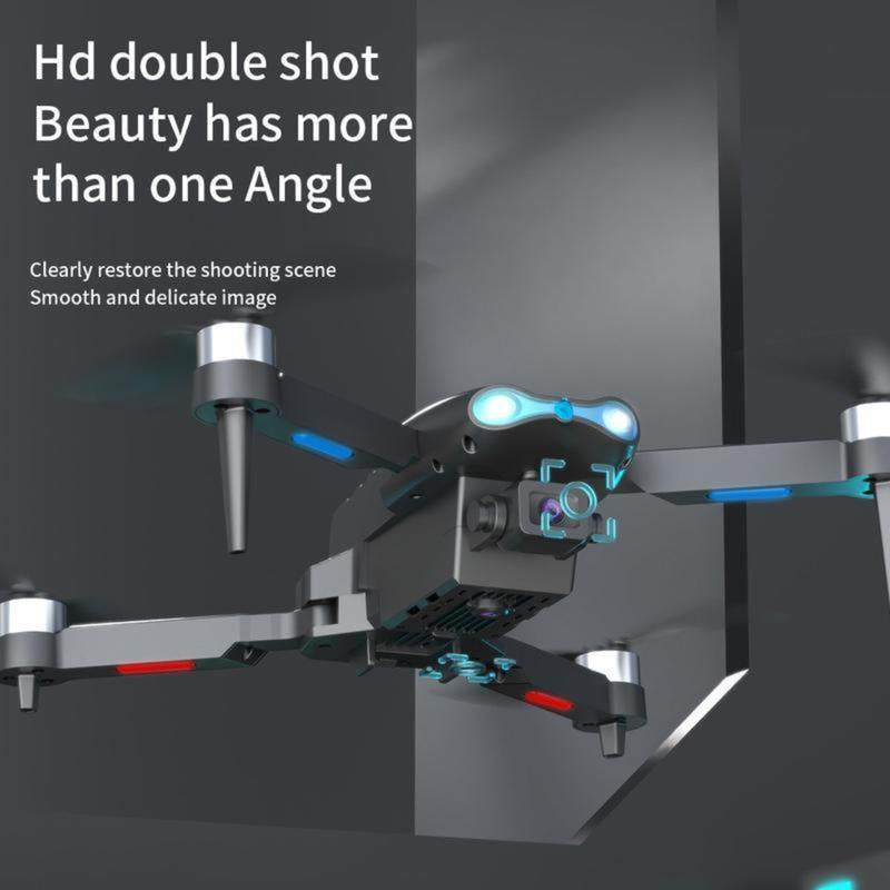 E99 Foldable Dual-Camera Drone, Wifi FPV Live, Altitude Hold, Headless Mode, Mini UAV, Obstacle Avoidance, 4K UHD, GPS, Long Flight, Laser Smart, Launch Pad Light Kit, Training Drone, Perfect Gift for Birthday, Valentine'S Day, Thanksgiving